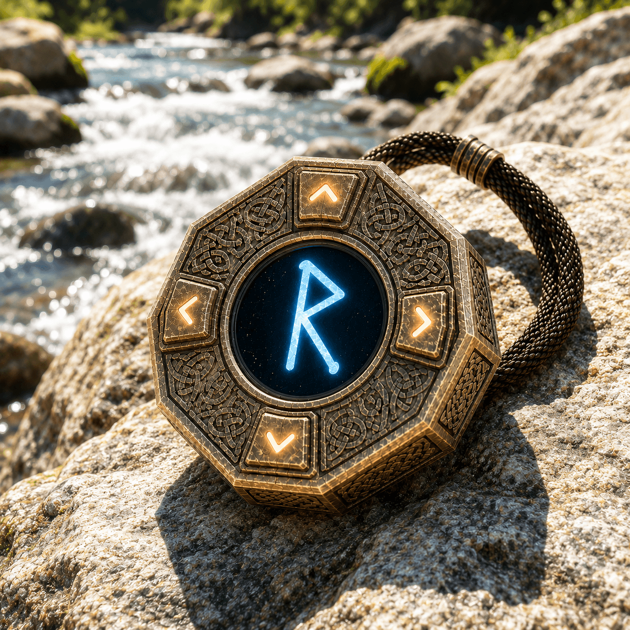 RUNA device in a forest setting